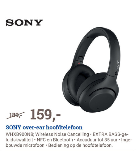 Sony   koptelefoon folder aanbieding bij  BCC - details