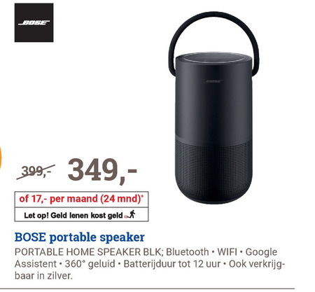 Bose   portable speakerset folder aanbieding bij  BCC - details