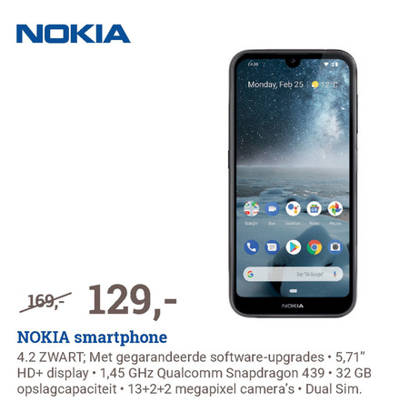 Nokia   simlock vrije mobieltje folder aanbieding bij  BCC - details