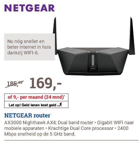 Netgear   wireless router folder aanbieding bij  BCC - details