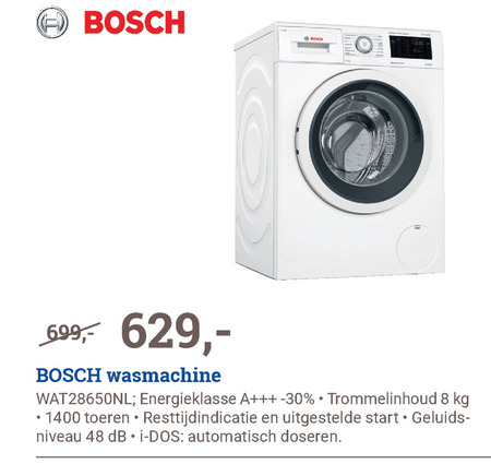 Bosch   wasmachine folder aanbieding bij  BCC - details