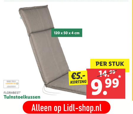 Florabest   tuinstoelkussen folder aanbieding bij  Lidl - details