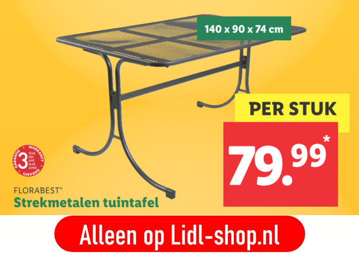 Florabest   tuintafel folder aanbieding bij  Lidl - details