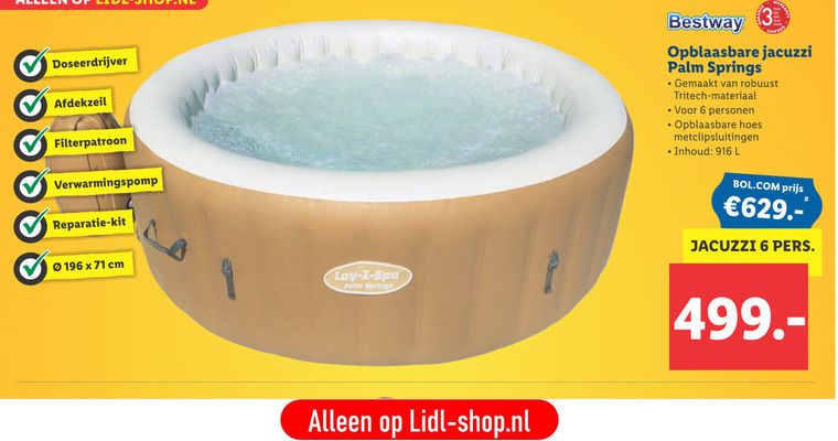 Bestway   buitenspa folder aanbieding bij  Lidl - details