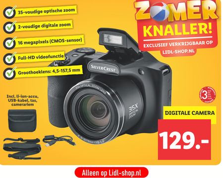 SilverCrest   digitale fotocamera folder aanbieding bij  Lidl - details