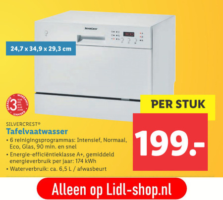 SilverCrest   opzetvaatwasser folder aanbieding bij  Lidl - details