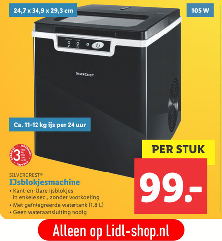 SilverCrest   ijsblokjesmachine folder aanbieding bij  Lidl - details