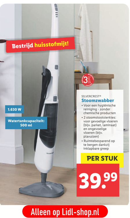 SilverCrest   stoomreiniger folder aanbieding bij  Lidl - details