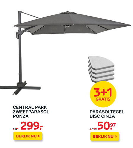 zweefparasol aanbieding bij - details