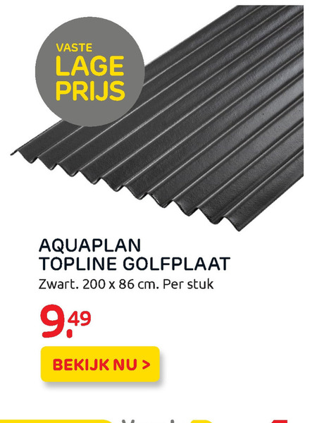 Aquaplan   golfplaat folder aanbieding bij  Praxis - details