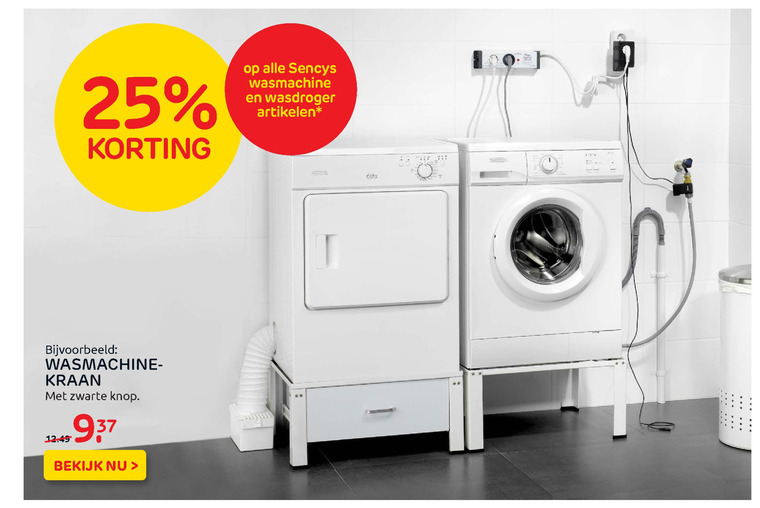 Sencys wasmachine, wasmachinekraan aanbieding bij Praxis details