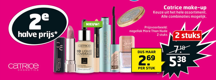 Catrice   nagellak, foundation folder aanbieding bij  Trekpleister - details