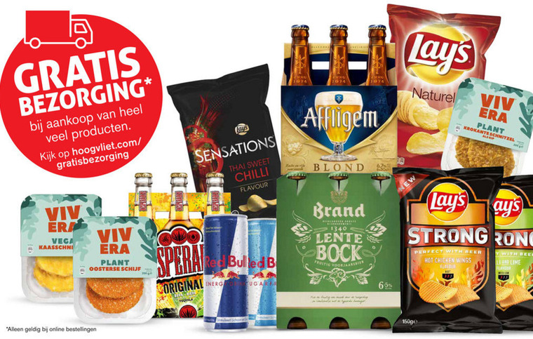 Affligem   lentebokbier, speciaalbier folder aanbieding bij  Hoogvliet - details