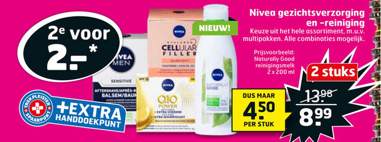 Nivea   gezichtsreiniging, gezichtsverzorging folder aanbieding bij  Trekpleister - details