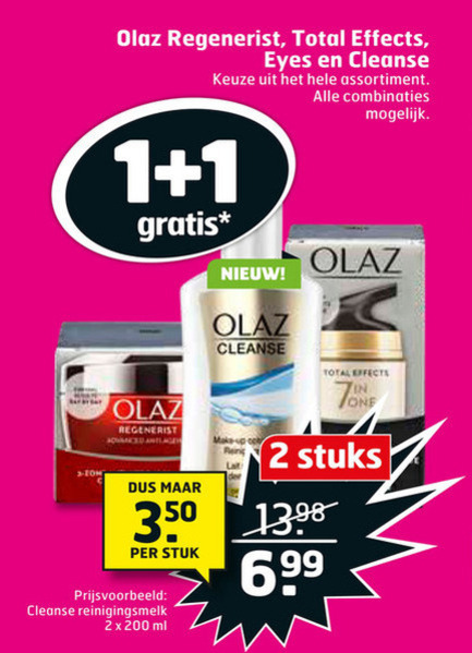 Olaz   dagcreme, gezichtsverzorging folder aanbieding bij  Trekpleister - details