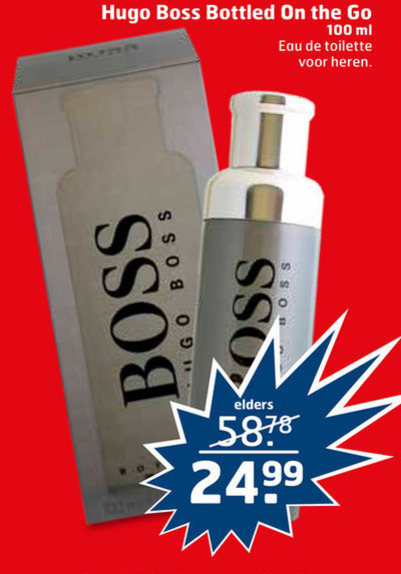 Hugo Boss   eau de toilette folder aanbieding bij  Trekpleister - details