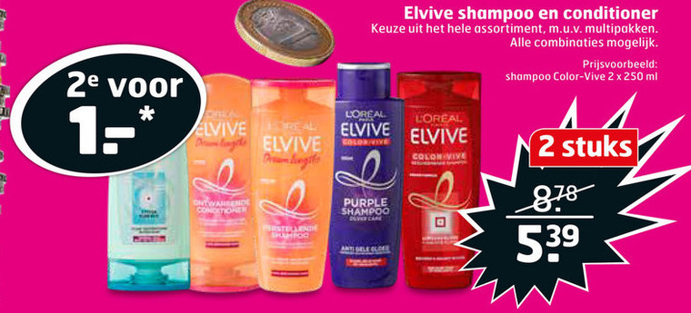 Elvive   shampoo, conditioner folder aanbieding bij  Trekpleister - details