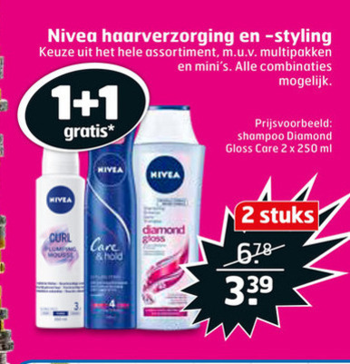 Nivea   hairspray, haarverzorging folder aanbieding bij  Trekpleister - details