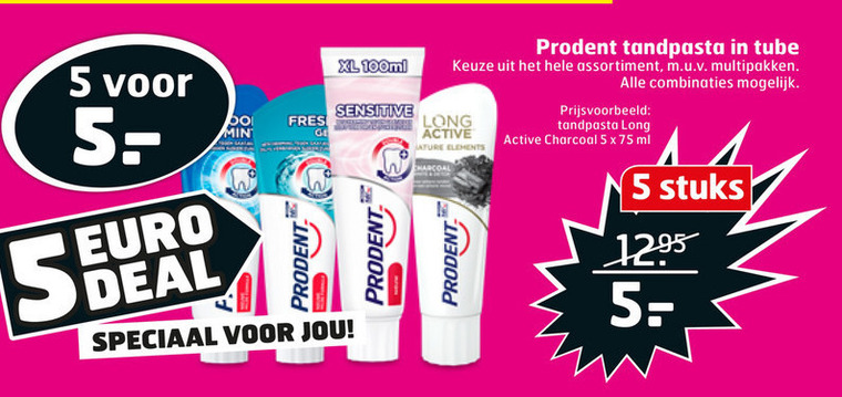 Prodent   tandpasta folder aanbieding bij  Trekpleister - details