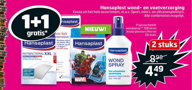 Hansaplast   voetpleisters, blaarpleisters folder aanbieding bij  Trekpleister - details