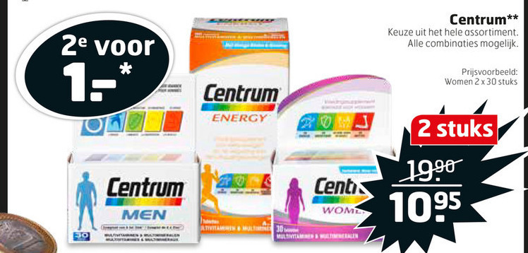 Centrum   multivitaminen folder aanbieding bij  Trekpleister - details