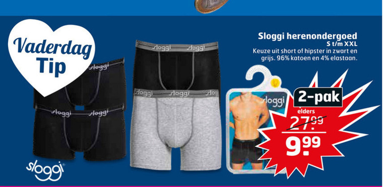 Sloggi   heren boxershort folder aanbieding bij  Trekpleister - details