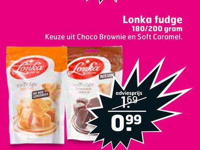 Lonka   fudge folder aanbieding bij  Trekpleister - details