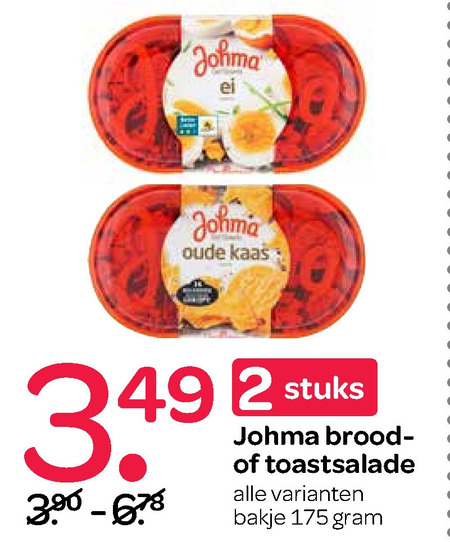 Johma   salade folder aanbieding bij  Spar - details