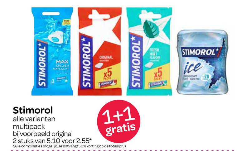 Stimorol   kauwgom folder aanbieding bij  Spar - details