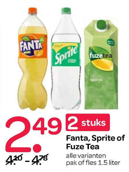 Fanta   frisdrank, ice tea folder aanbieding bij  Spar - details