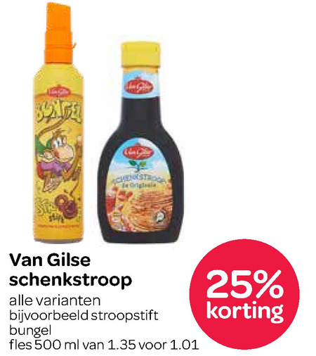 Van Gilse   stroop folder aanbieding bij  Spar - details