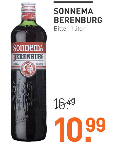 Sonnema   berenburg folder aanbieding bij  Gall & Gall - details