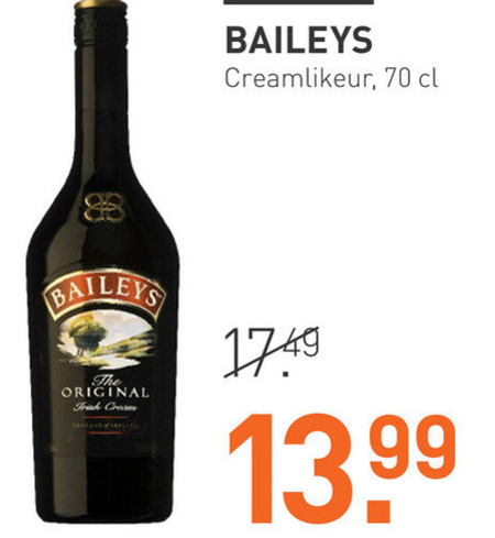 Baileys   likeur folder aanbieding bij  Gall & Gall - details