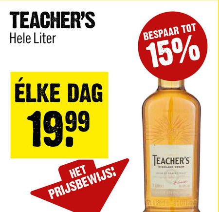 Teachers   whisky folder aanbieding bij  Dirck III - details