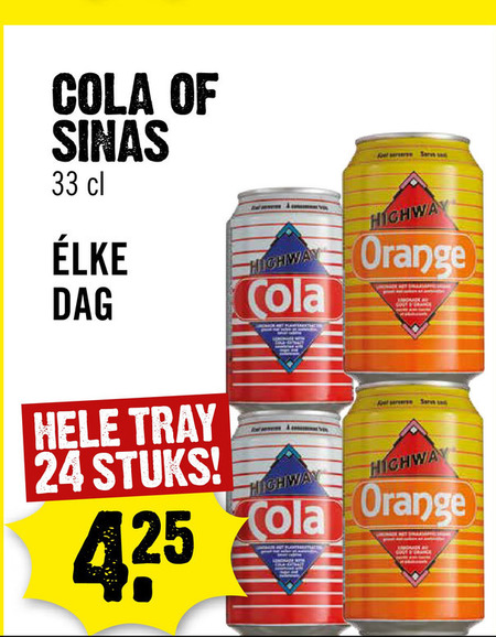 Highway   frisdrank, cola folder aanbieding bij  Dirck III - details