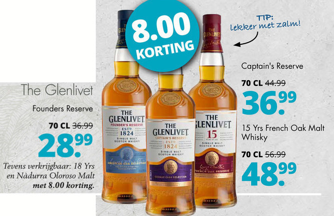 Glenlivet   whisky folder aanbieding bij  Mitra - details