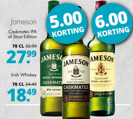 Jameson   whisky folder aanbieding bij  Mitra - details