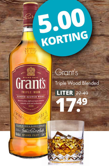 Grants   whisky folder aanbieding bij  Mitra - details