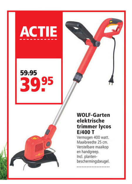 Wolf Garten   strimmer folder aanbieding bij  Welkoop - details