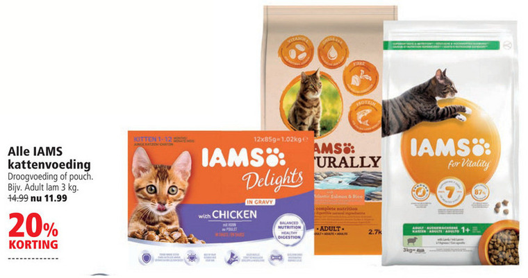 IAMS   kattenvoer folder aanbieding bij  Welkoop - details