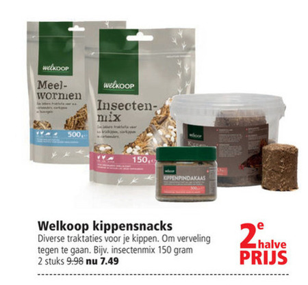 Welkoop Huismerk   kippenvoer folder aanbieding bij  Welkoop - details