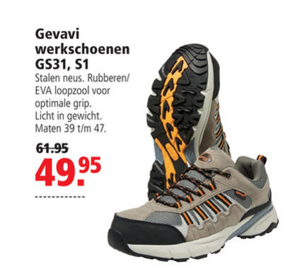 Gevavi   werkschoenen folder aanbieding bij  Welkoop - details