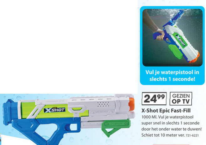 X-shot   waterpistool folder aanbieding bij  Top1Toys - details