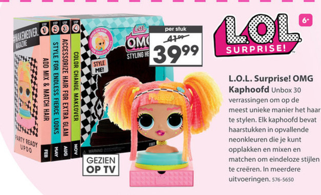 L.O.L. Surprise   poppetjes, kappop folder aanbieding bij  Top1Toys - details