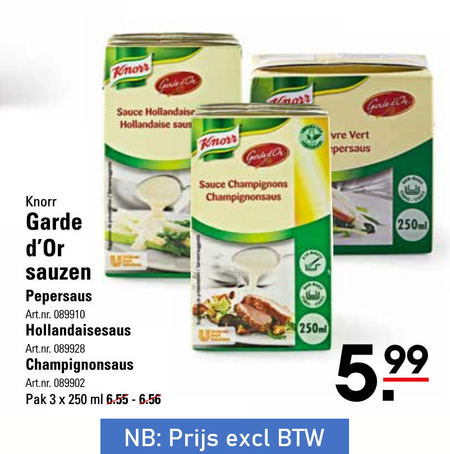 Knorr   saus folder aanbieding bij  Sligro - details