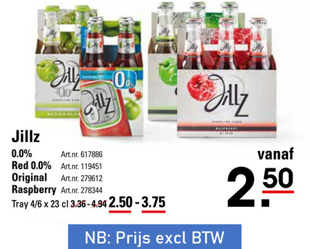 Jillz   appelcider folder aanbieding bij  Sligro - details