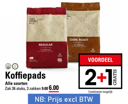 Alex Meijer   koffiepad folder aanbieding bij  Sligro - details