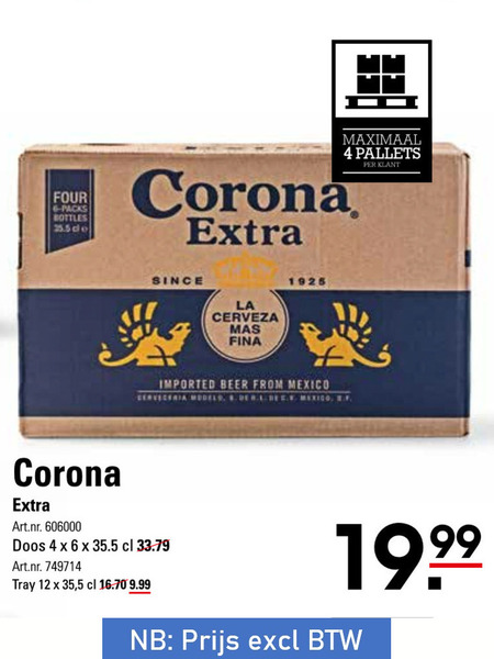 Corona   speciaalbier folder aanbieding bij  Sligro - details