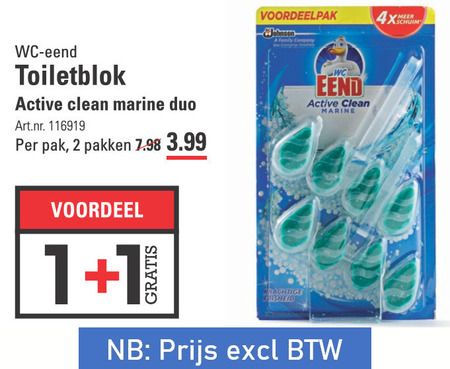 WC Eend   toiletblok folder aanbieding bij  Sligro - details