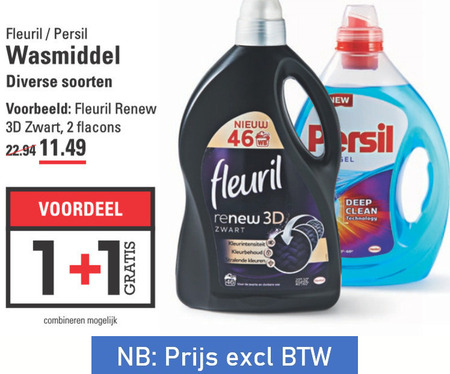 Fleuril   wasmiddel folder aanbieding bij  Sligro - details